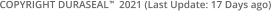 COPYRIGHT DURASEAL    2021 (Last Update: 17 Days ago) TM